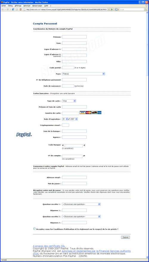 Phishing Paypal