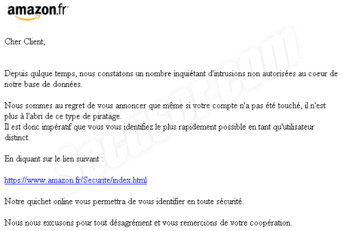 Phishing Amazon.fr