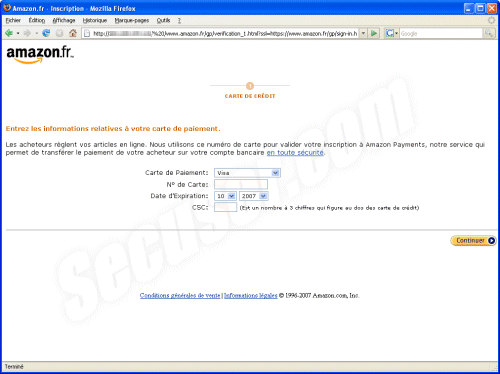 Phishing Amazon.fr