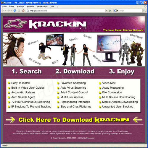 Krackin v1.2 - The Global Sharing Network