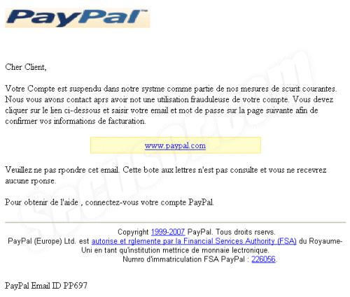 Phishing Paypal