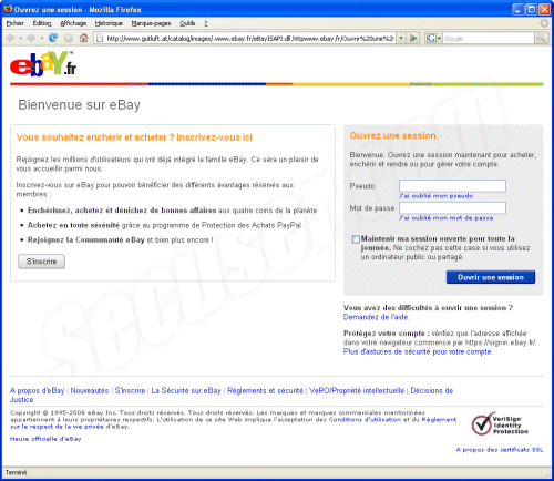 Phishing eBay