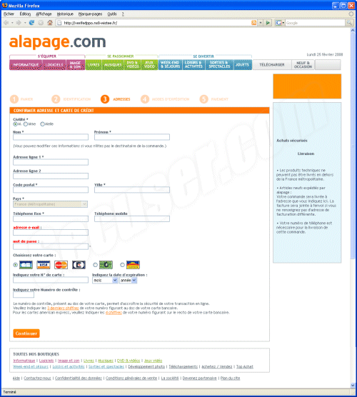 Phishing Alapage