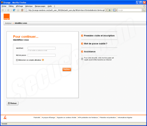 Phishing Orange