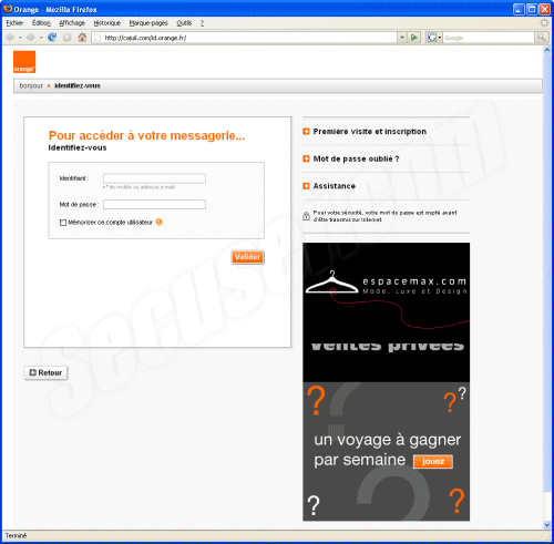 Phishing Orange