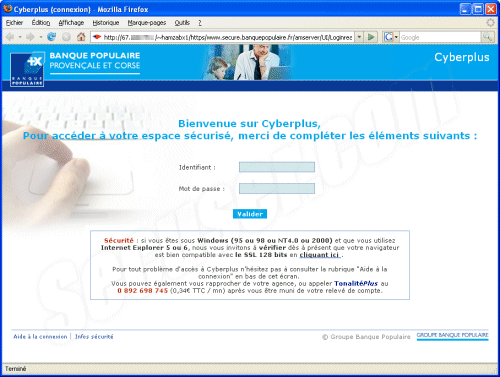 Phishing Banque Populaire