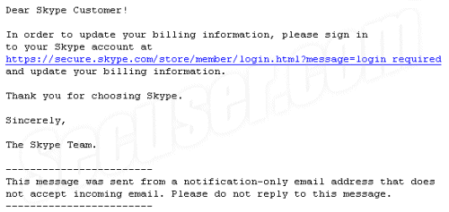 Phishing Skype
