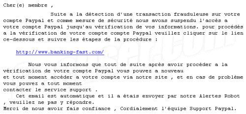 Phishing Paypal