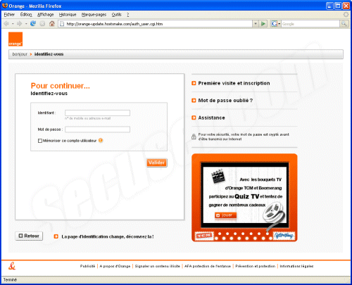 Phishing Orange