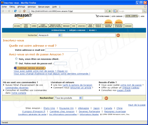 Phishing Amazon.fr