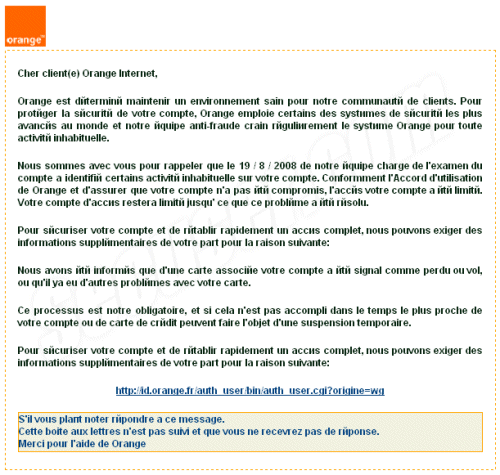 Phishing Orange