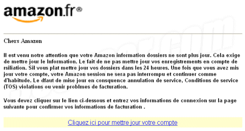 Phishing Amazon.fr