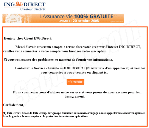 Phishing ING Direct