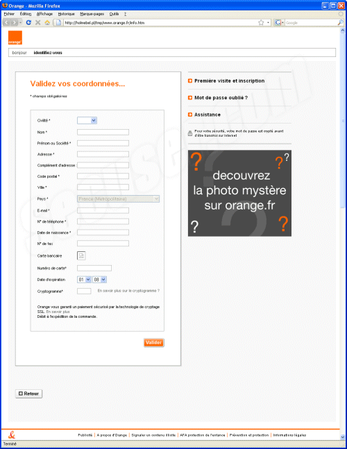 Phishing Orange