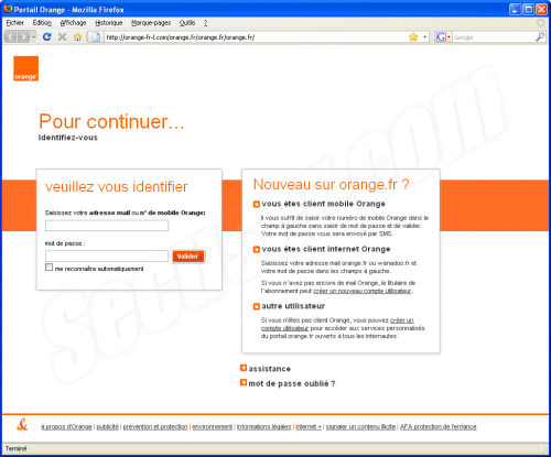 Phishing Orange