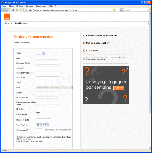 Phishing Orange