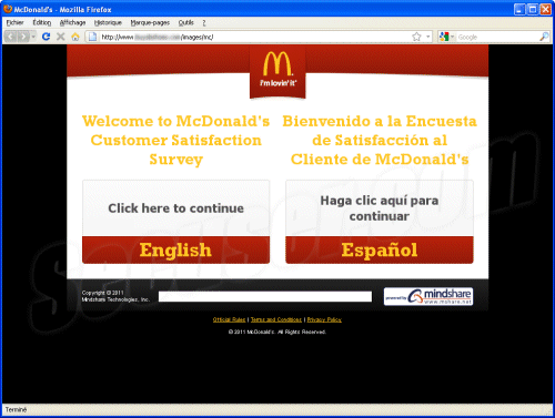 Phishing Mc Donald's