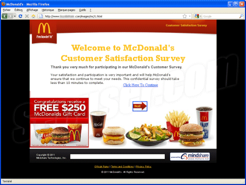 Phishing Mc Donald's