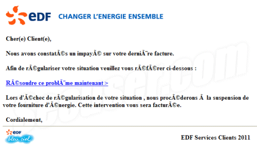 Phishing EDF