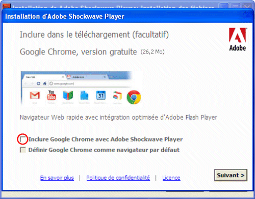 adobe shockwave flash player for google chrome